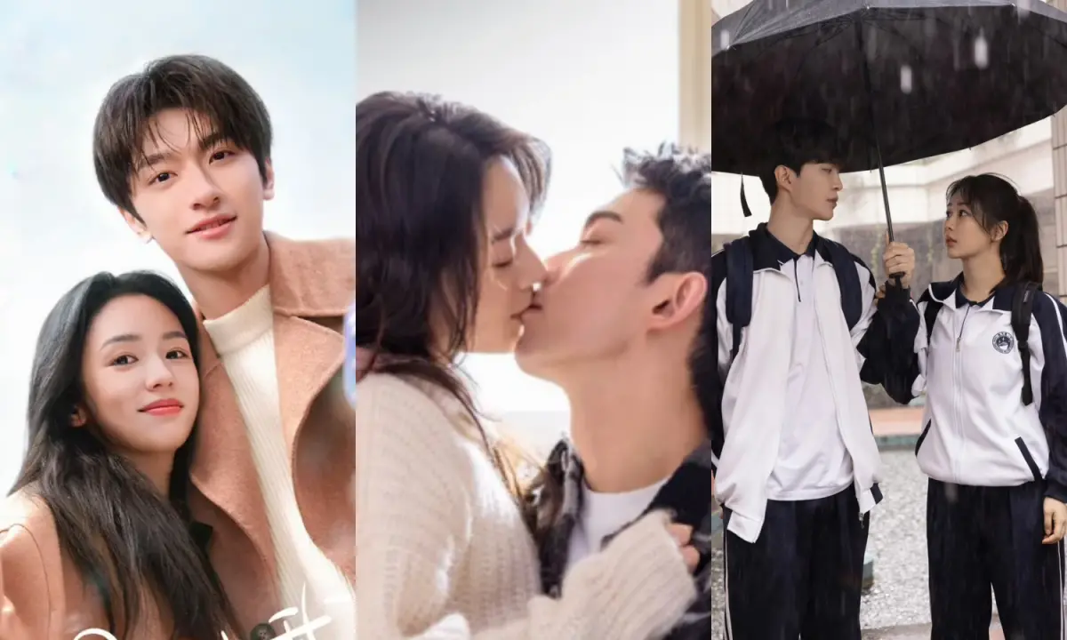 ▲周也、林一《別對我動心》（左起）、趙今麥、吳磊《在暴雪時分》、范丞丞、楊紫《要久久愛》都是2024年不可錯過的甜寵陸劇。（圖／翻攝微博）