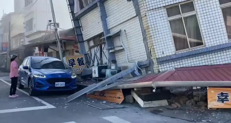 ▲台灣大地震，引起日本民眾關心。（圖／翻攝畫面）
