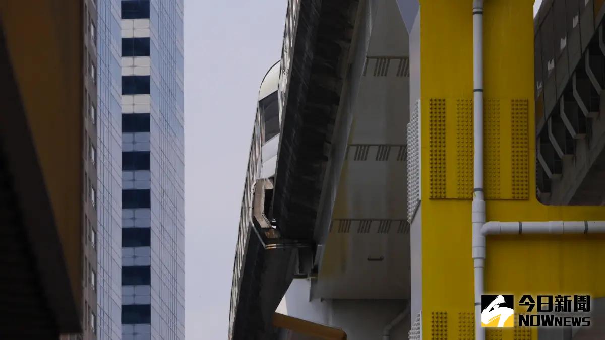 ▲新北捷運中和環狀線因地震位移相當嚴重。（圖／吳政紘攝）