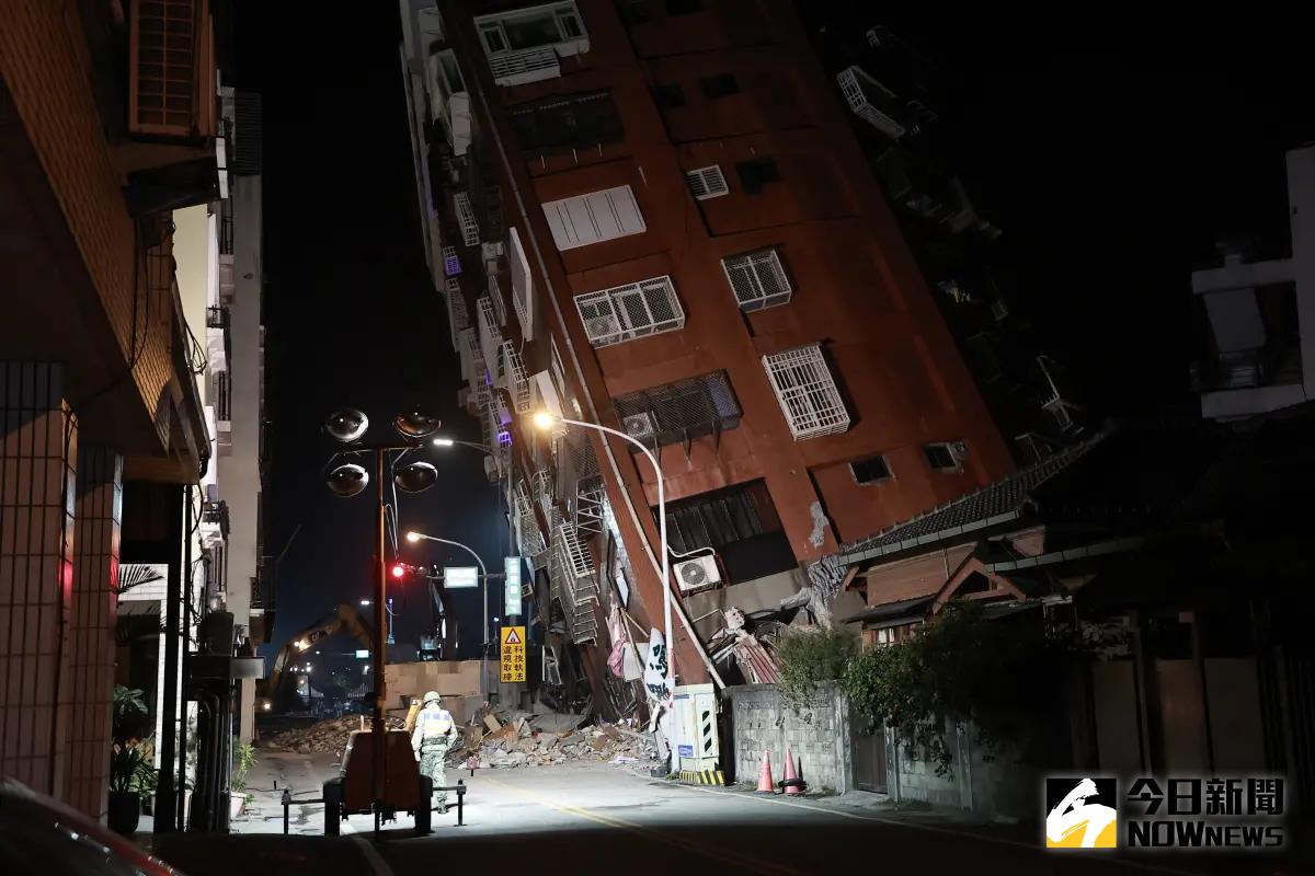 ▲4月3日花蓮發生規模7.2地震，導致天王星大樓傾斜，至今餘震不斷，不少民眾心理創傷。（圖／NOWnews攝影中心）