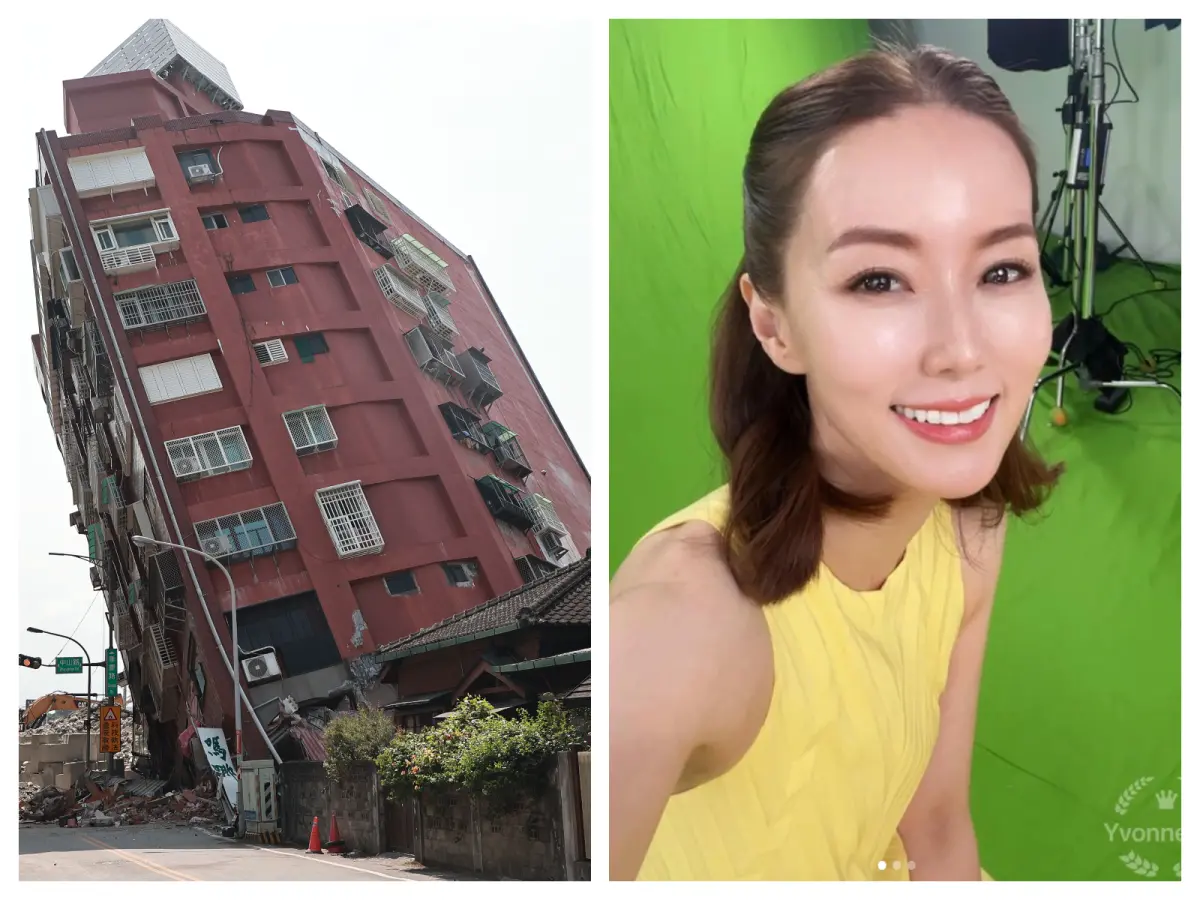 ▲新加坡女藝人林湘萍（圖右）表示，自己在台灣生活已經9年，一直住在台北，昨日早上的大地震讓她嚇壞了。（合成圖／NOWnew影像中心，翻攝自林湘萍的IG）
