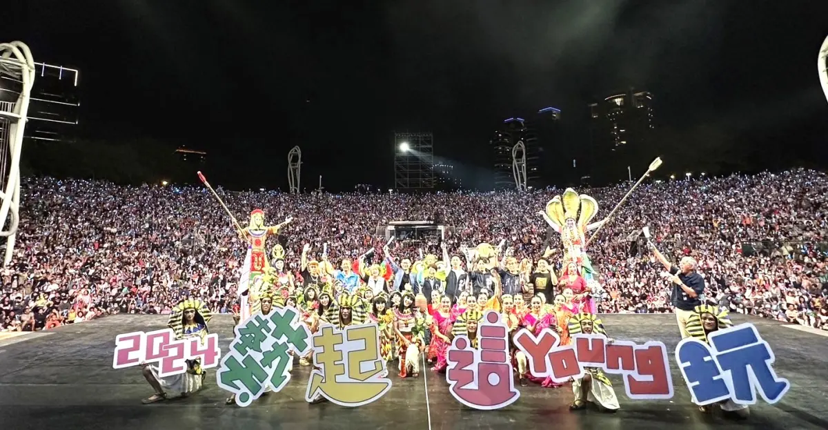 ▲臺中兒童藝術節5日熱鬧登場，人潮滿滿。文化局長陳佳君表示：送給市民最歡樂的兒童節禮物。（圖／文化局提供）