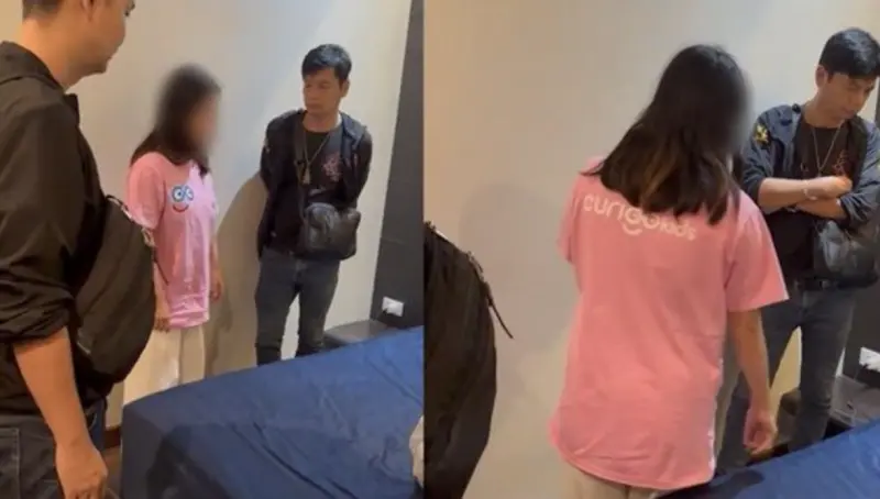 ▲泰國一名女子為了償債，自導自演被綁架的影片詐騙父母，被警方拆穿。（圖／翻攝自Khaosod）