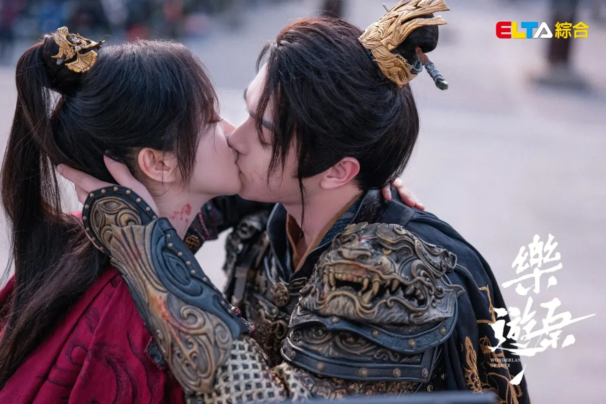 ▲《樂遊原》許凱（右）首搭景甜（左）激吻19次CP感超強。（圖／愛爾達電視提供）