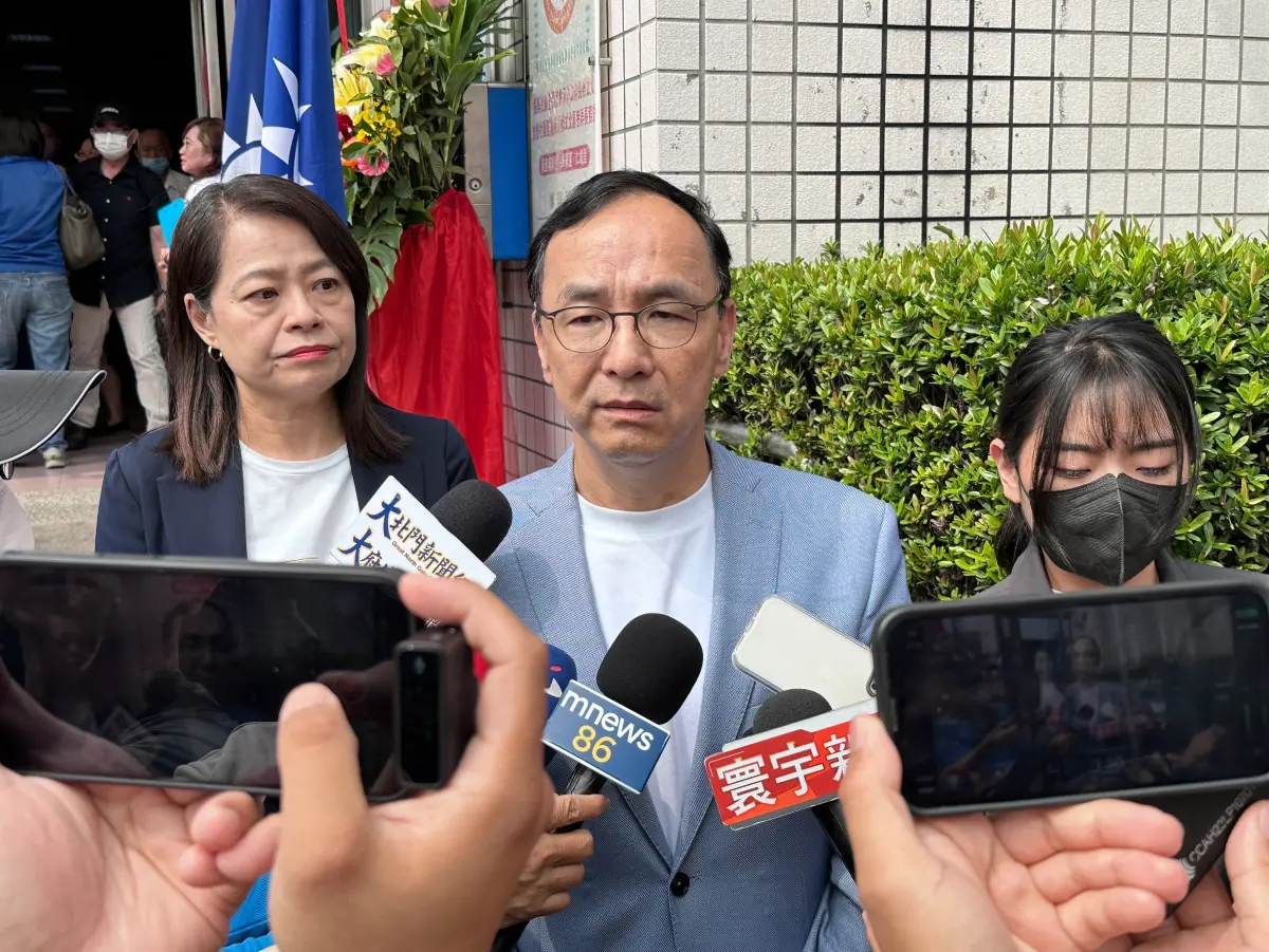 ▲國民黨主席朱立倫說，卓榮泰是最聽話、貫徹賴清德意志的幕僚長 。（圖／國民黨提供）