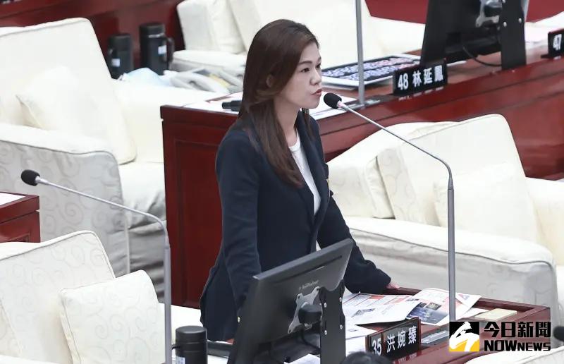 ▲民進黨台北市議員洪婉臻質疑北市府社會局對於凱凱案的通報明顯失職。（圖／記者葉政勳攝 , 2024.04.09）