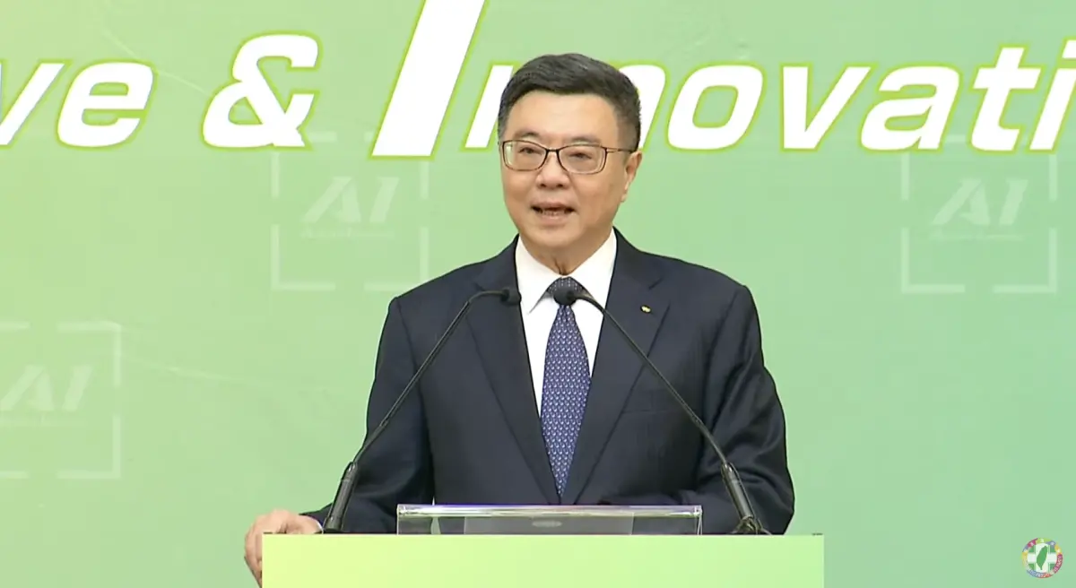 ▲被問到宣布新內閣的時間，是否有和「馬習二會」較勁的意味？卓榮泰回應。（圖／翻攝自民進黨YouTube頻道）