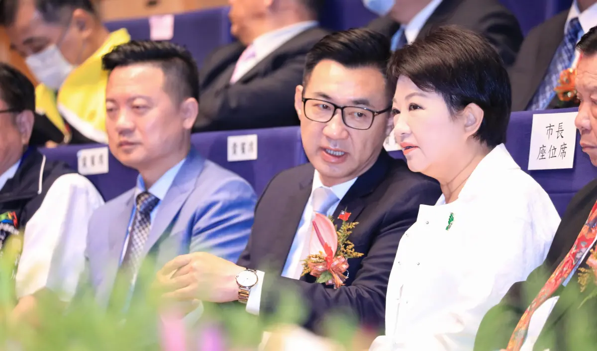 ▲江啟臣今日出席台中市政府農民節表揚大會。（圖／台中市政府提供，2024.04.10）