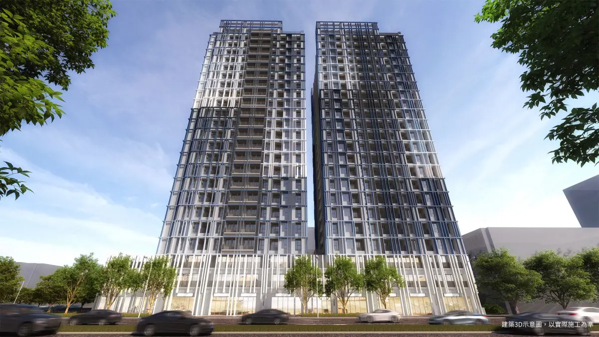 ▲建商在台北市信義區推出「49萬簽約2+1房」的超低自付方案，號稱是台北市入手門檻最低的建案。圖為建案完工模擬圖。（圖／翻攝達永建設官網）