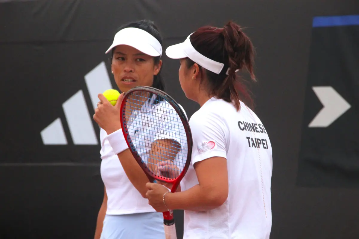 ▲世界女雙球后謝淑薇在金恩盃出賽，原要與葛藍喬安娜搭檔，但葛藍因手傷無法上陣，臨時換成楊亞依。（圖／大會提供）