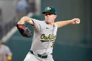 MLB/JP Sears好投!世界大賽冠軍遊騎兵全場只敲1安遭運動家完封