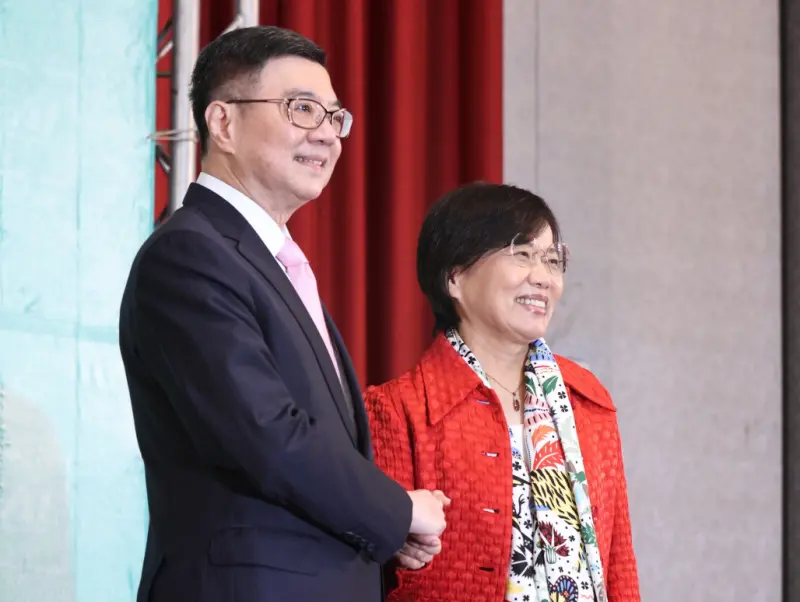 ▲卓榮泰介紹新閣員，內政部長為劉世芳。（圖／記者陳明中攝，2024.04.12）