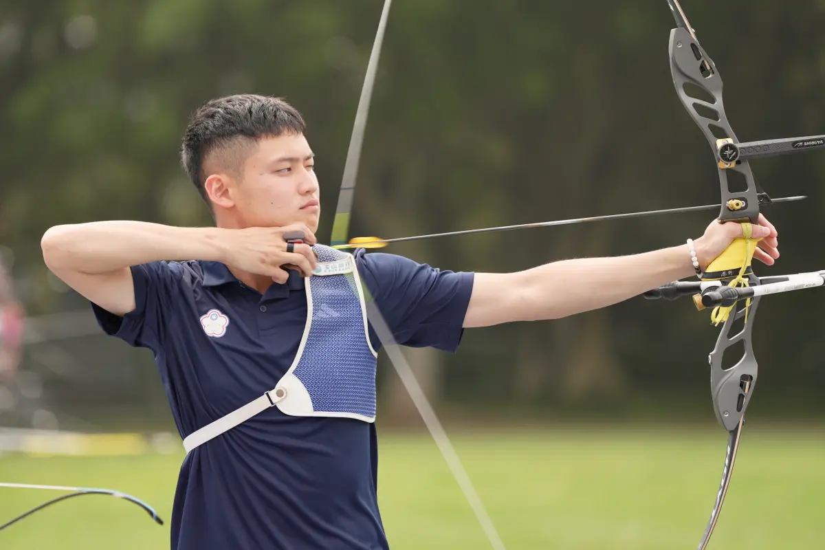 ▲中華男子培訓隊成員有湯智鈞積極備戰奧運。（圖／全國射箭協會提供）