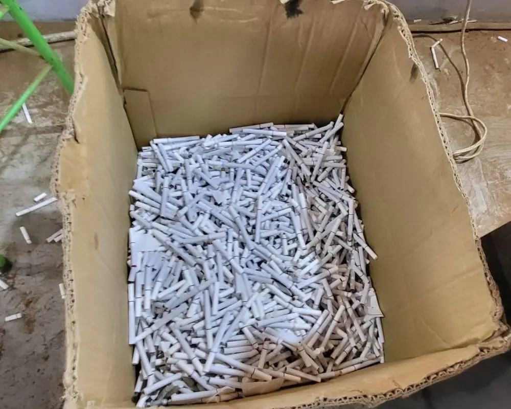 ▲海巡署遭爆偵查員查緝私菸涉嫌詐領獎金。(資料照／偵防分署北門查緝隊提供)