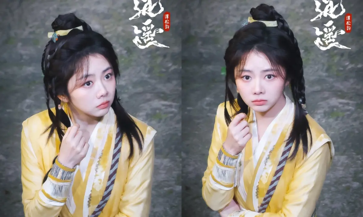 ▲33歲譚松韻在陸劇《逍遙》扮精靈少女，凍齡童顏無違和。（圖／翻攝微博）