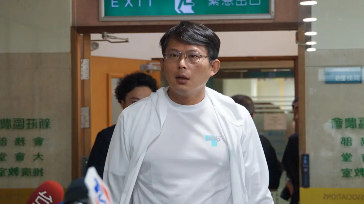 ▲立委黃國昌出席台灣民眾黨在新莊區農會舉辦黨公職共識營。（圖／記者呂炯昌攝，2024.04.14）