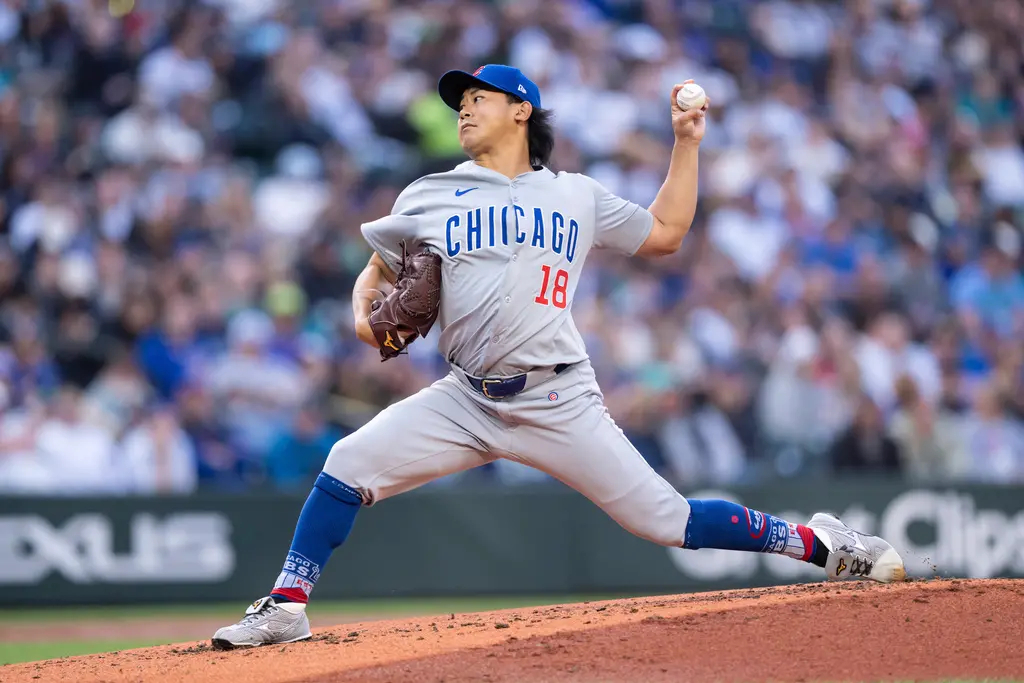 ▲今永昇太飆出7次三振，僅被敲出3支安打，拿下本賽季第五場勝投，並列聯盟勝投王。（圖／美聯社／達志影像）