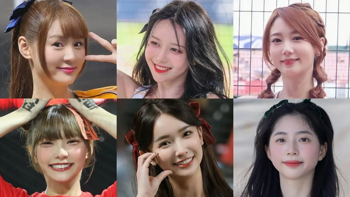 ▲有網友整理現今中華職棒6大啦啦隊女孩的平均身高，中信兄弟啦啦隊170公分以上的女孩有5個，平均身高位居第一，雖然樂天女孩墊底，但成員們都很可愛，有各自的特色，短今（上排左起）、李雅英、艾璐、霖霖（下排左起）、雅涵、妡蔆。（圖／IG）