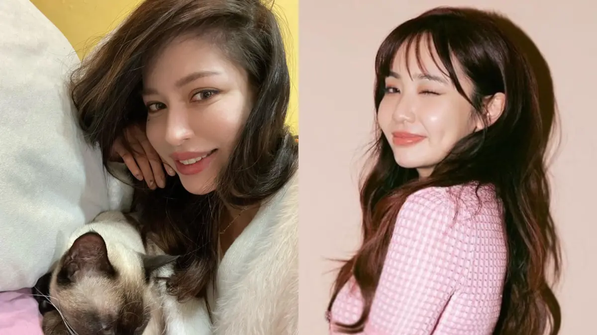 ▲謝和弦前妻Keanna（左）爆出陳芳語（右）跟她的「前室友」發生關係。（圖／資料照、IG lekimberleyy）