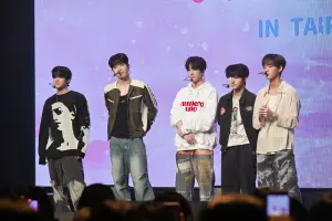 ▲ONE PACT成員Jay（左起）、性珉、鐘佑、藝譚、Tag從節目《BOYS PLANET》發跡。（圖／ON INN ASIA提供）