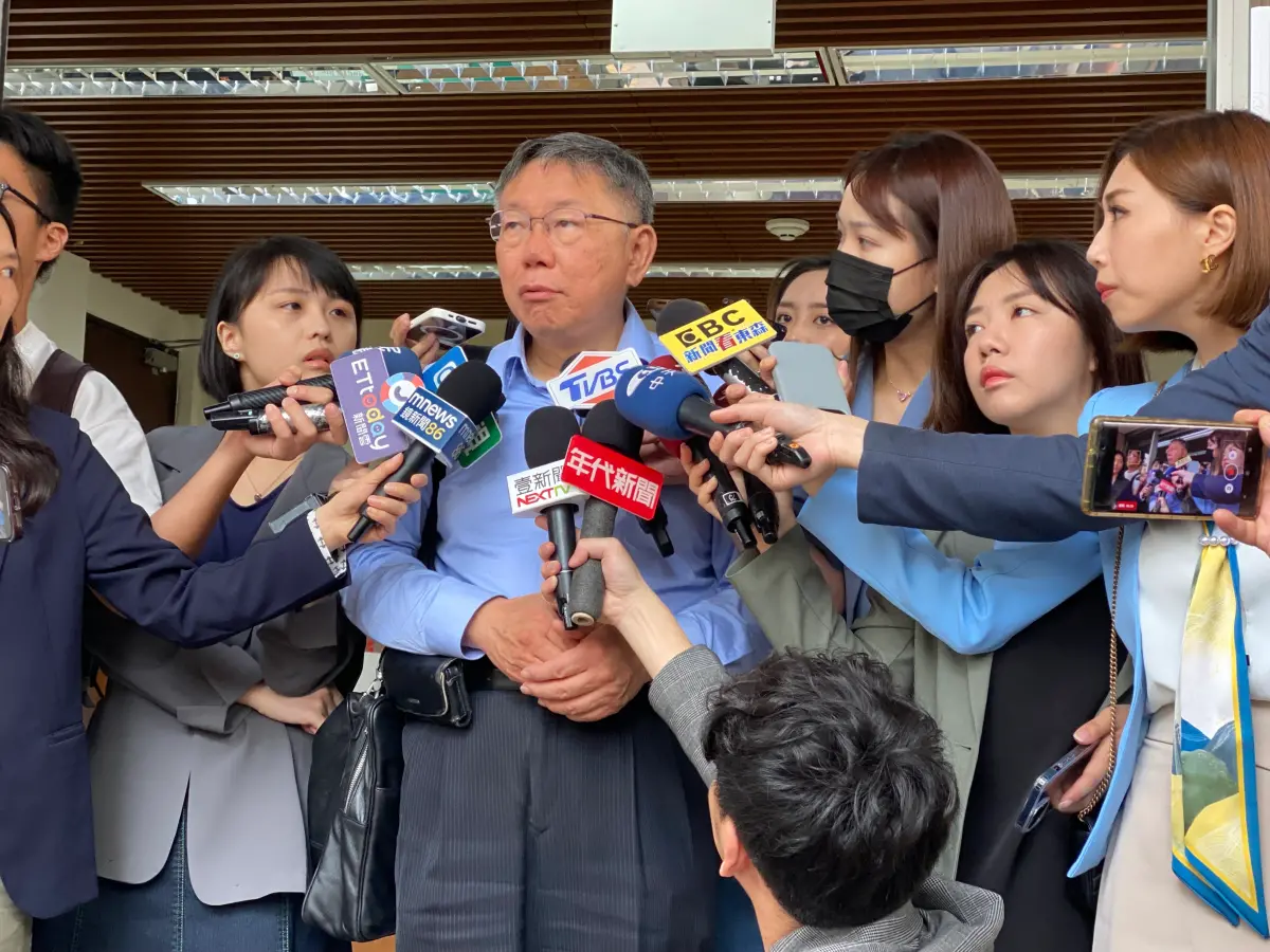 ▲柯文哲表示，楊寶楨要去應徵基隆政策推廣大使的職位，自己事先就知道。（圖／記者邱新博攝）