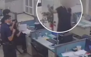 男子脫序到派出所「比中指」 遭壓制上銬送辦