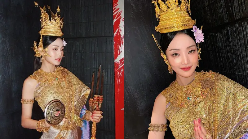 (G)I-DLE Minnie回家鄉！著泰國傳統服飾超優雅　粉讚：天生公主