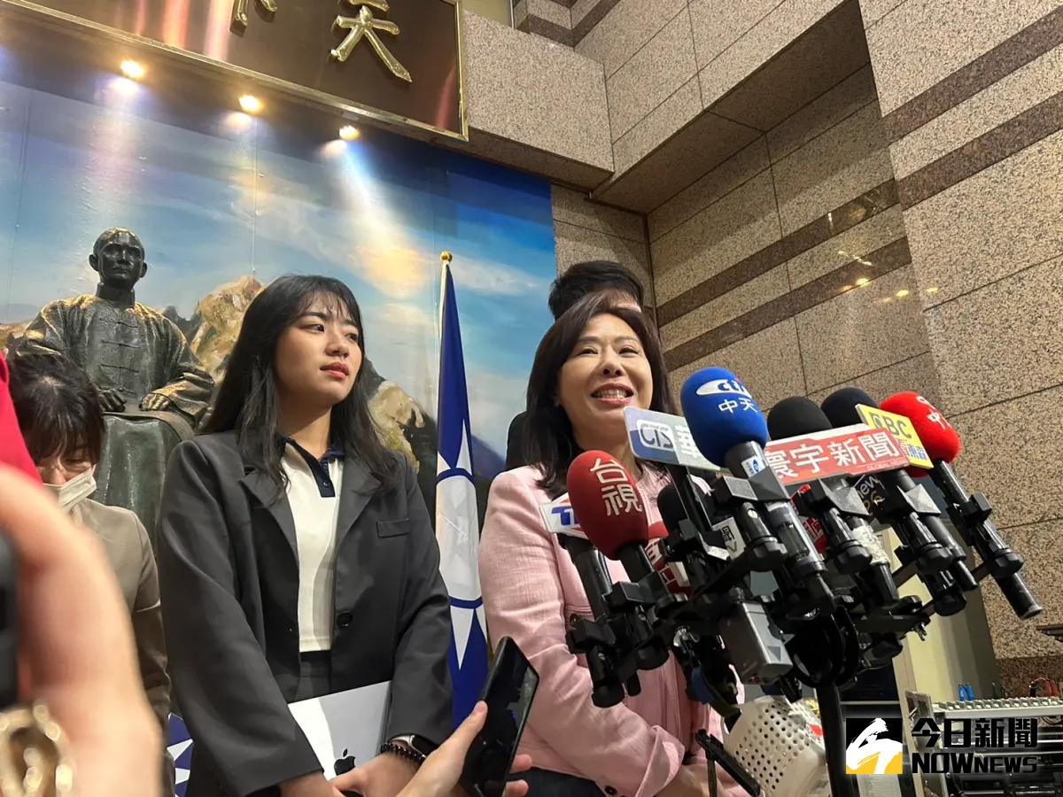 ▲國民黨文傳會主委李彥秀說，國民黨一直都重視家暴零容忍。（圖／記者林怡昕攝，2024.04.17）