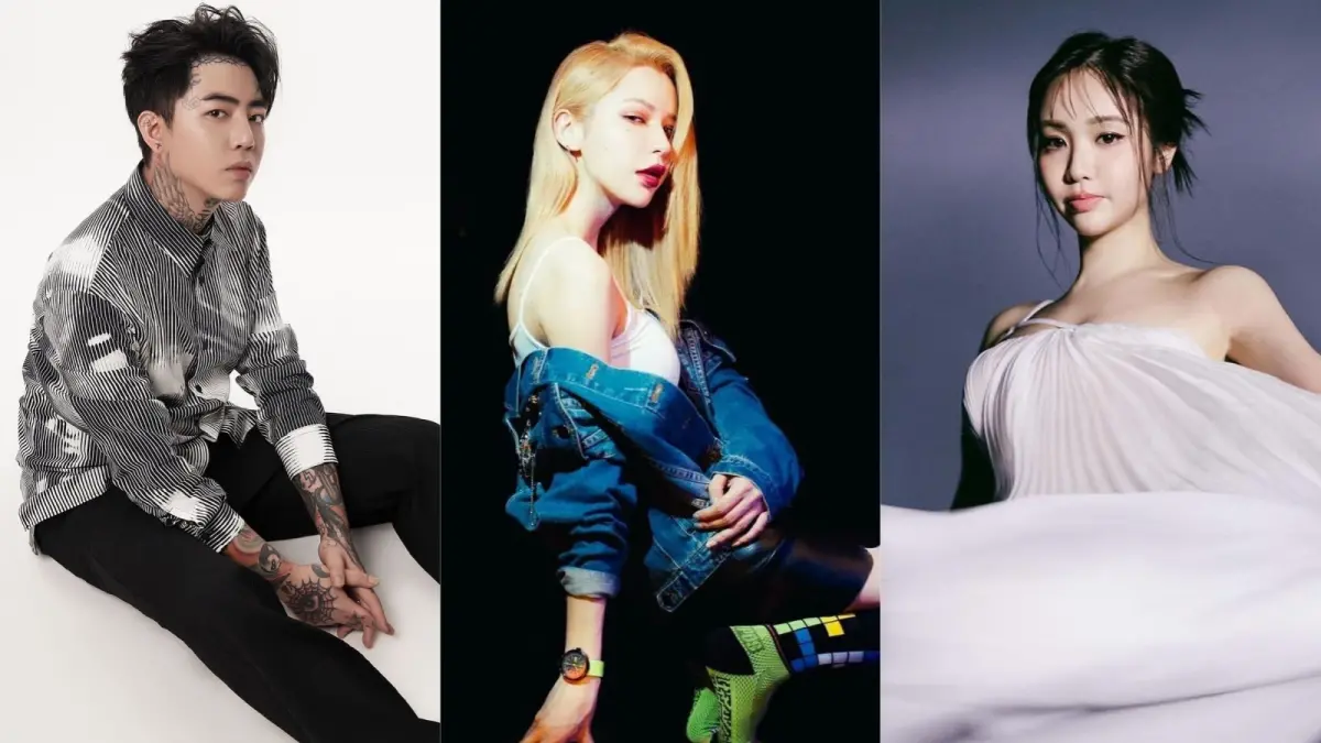 ▲Keanna（中）加碼爆料如何發現謝和弦（左）與陳芳語（右）在錄音室偷情的過程，並怒罵陳芳語是「假面甜心」。（圖／翻攝自Keanna、謝和弦、陳芳語IG）