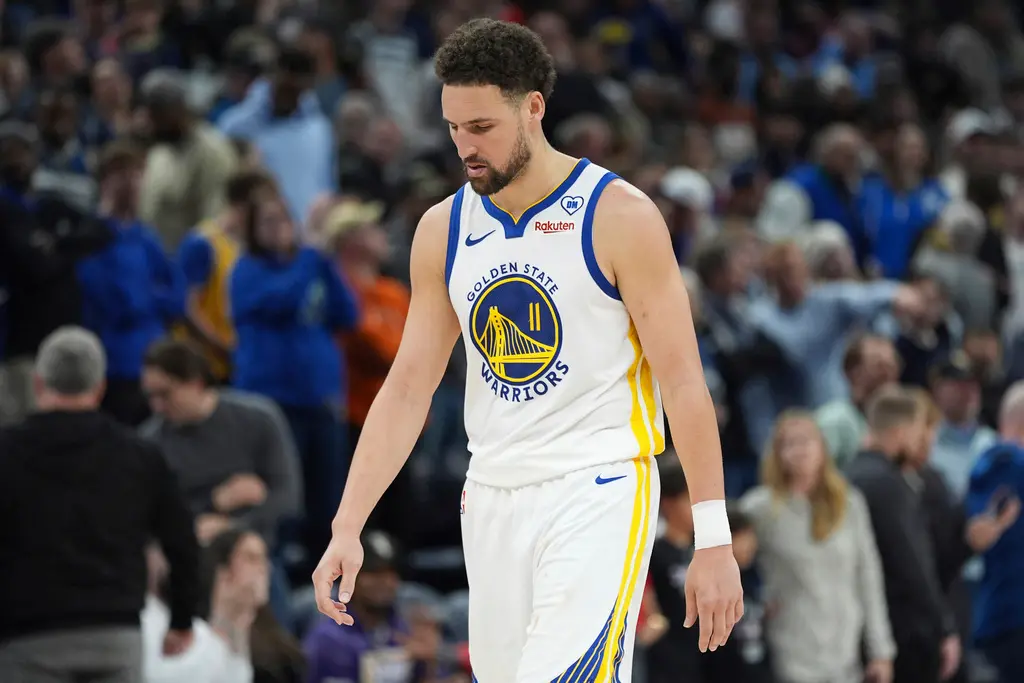 ▲金州勇士射手Klay Thompson傳出可能離開勇士隊的傳聞，不過根據賠率，他下一個賽季仍然最有可能留在這支球隊之中。（圖／美聯社／達志影像）