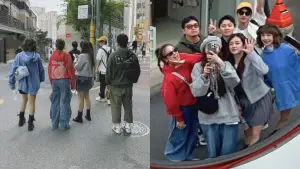 ▲峮峮（右圖右1）與友人一同前往韓國首爾旅遊。（圖／翻攝自峮峮IG）