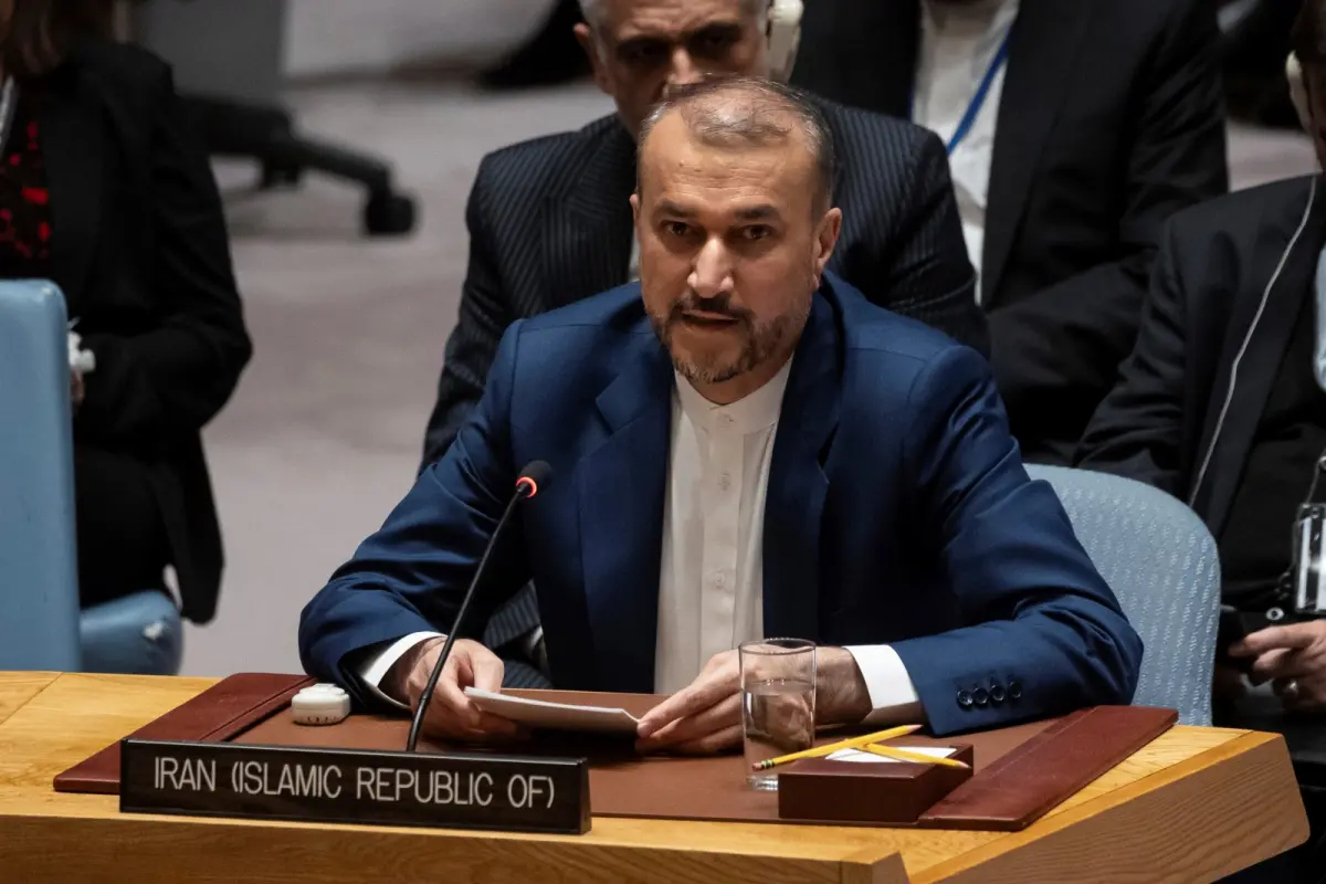 ▲伊朗外長阿布杜拉希安18日於聯合國出席會議。（圖／美聯社／達志影像）