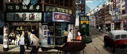 ▲謝文明在《繼園臺七號》中，以手繪方式重現60年代的香港風貌。（圖／花生映社提供）