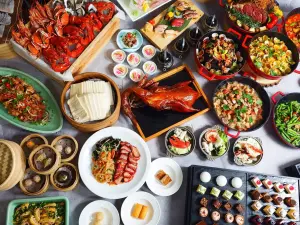 ▲台中林酒店森林百匯擁有西式、中式等八大主題菜色，是親友餐敘的最愛。（圖／林酒店提供）