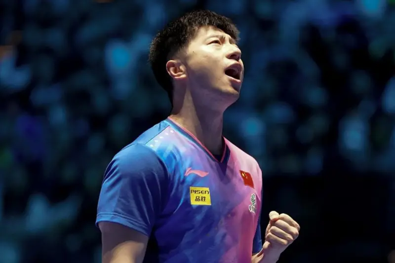 ▲35歲的中國傳奇名將馬龍在澳門國際桌總世界盃男單冠軍戰，面對自己國家隊隊友林高遠，帶傷完成超級大逆轉，以局數4：3拿到自己的第30座世界冠軍。（圖／取自ITTF IG）