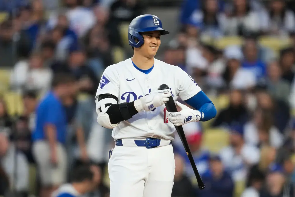 ▲大谷翔平開轟壓力釋放！賽後向投手致歉，打席前都要換紀念球，影響節奏雙方節奏，感到抱歉。（圖／美聯社／達志影像）