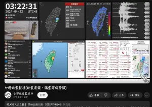 ▲花蓮凌晨發生芮氏規模6.0以上地震連續兩起,YouTube地震直播衝破9萬人「不睡了」。(圖/地震速報直播) ▲花蓮凌晨發生芮氏規模6.0以上地震連續兩起,YouTube地震直播衝破9萬人「不睡了」。(圖/地震速報直播)