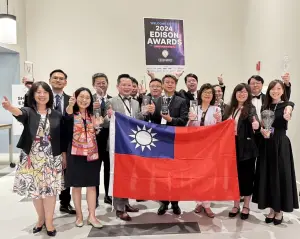 臺灣創新科技國際發光　勇奪九座愛迪生獎列全球第三
