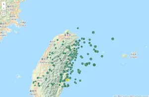 ▲2023年台灣地區共有466起地震、85起「顯著有感地震」，381起「小區域地震」。（圖／中央氣象署）