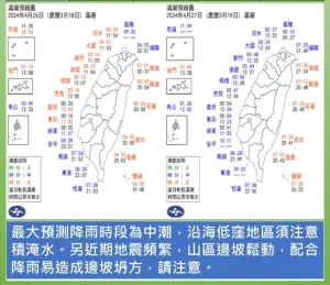 ▲屏東縣預計在26日午後，出現「大雨」等級雨勢。（圖／屏東縣府提供）