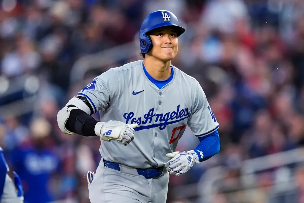 ▲洛杉磯道奇日籍球星大谷翔平近況極佳，連續9場比賽敲出安打，且連21場上壘。（圖／美聯社／達志影像）