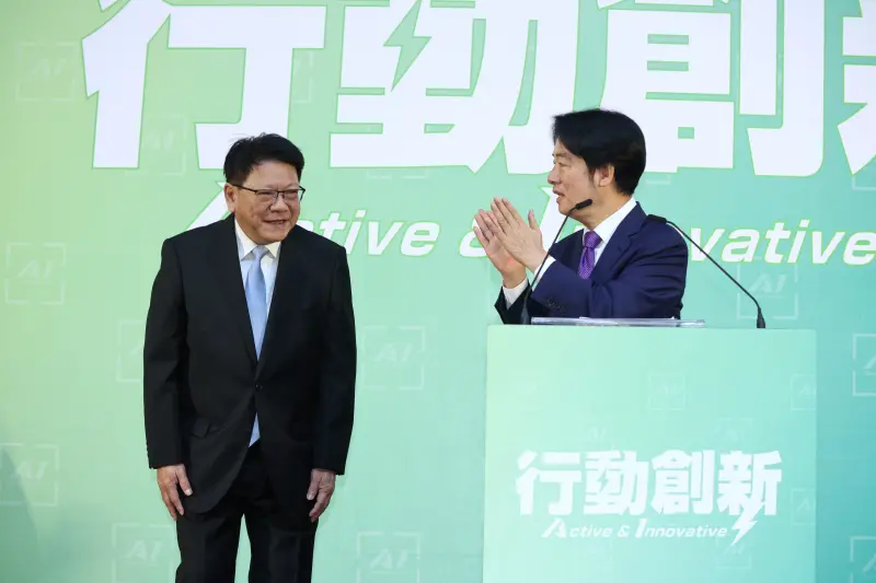 ▲賴清德宣布，總統府秘書長由潘孟安擔任。（圖／記者陳明中攝，2024.04.25）