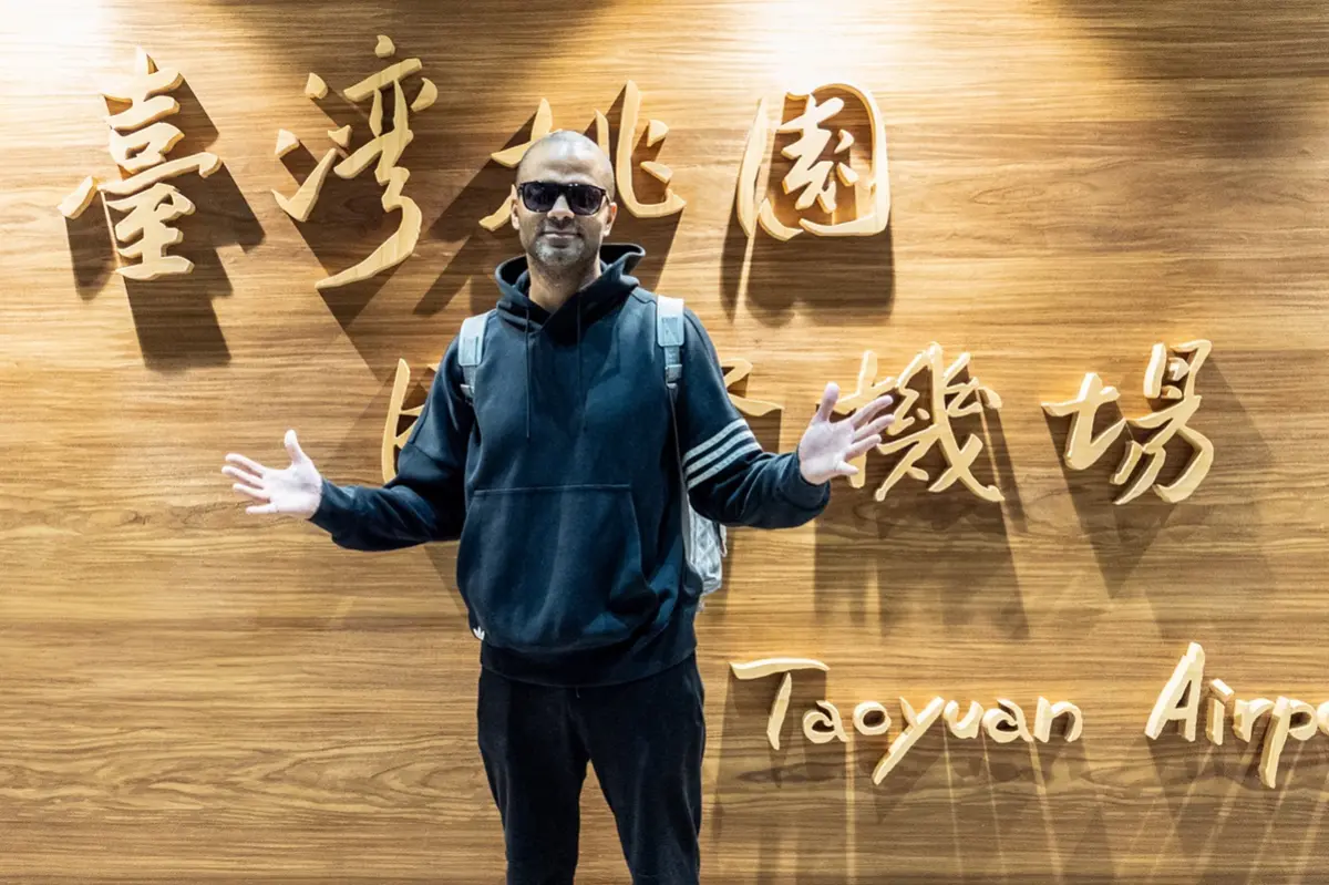 ▲前聖安東尼奧馬刺球星「法國小跑車」Tony Parker已經抵達桃園國際機場，準備在26到28號在台灣參加一系列活動。（圖／國泰金控提供）