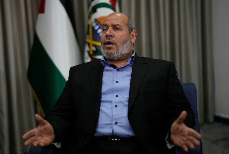 ▲哈馬斯（Hamas）高級官員哈亞（Khalil al-Hayya）接受美聯社訪問時表示，如果巴勒斯坦能夠完成建國，哈馬斯願意解除武裝，轉型成普通政黨，與以色列停火至少5年。（圖／美聯社／達志影像）