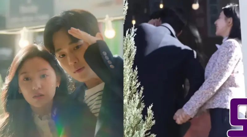 ▲《淚之女王》金秀賢（左圖右）、金智媛私下「真情流露」的牽手照被公開。（圖／tvN Drama YouTube）