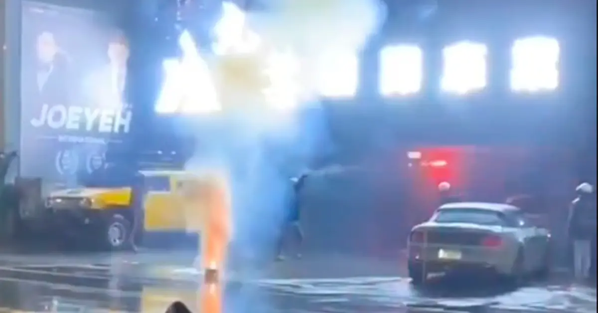 ▲擁有200多萬粉絲的知名YouTuber「Joeman」（本名翁雋明）與友人合夥在新北市新莊區經營「九葉車行」，昨（25）日深夜9時驚傳遭人砸店、惡意投擲鞭炮。（圖／翻攝《社會事新聞影音》）