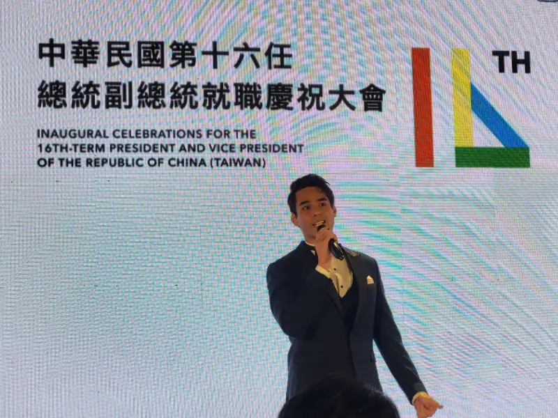 ▲國宴主持人戴凱文。（圖／記者陳佩君攝，2023.04.26）