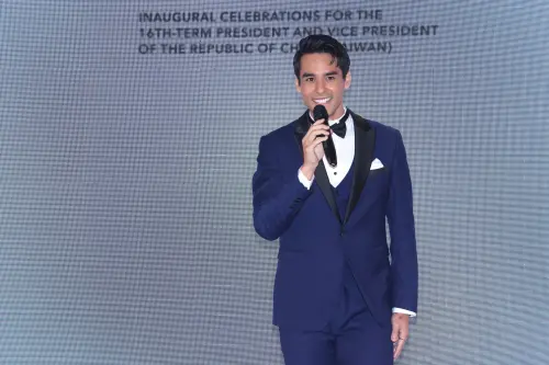 ▲國宴主持人戴凱文。(圖/記者攝,2023.04.26) ▲國宴主持人戴凱文。(圖/記者嚴俊強攝,2023.04.26)