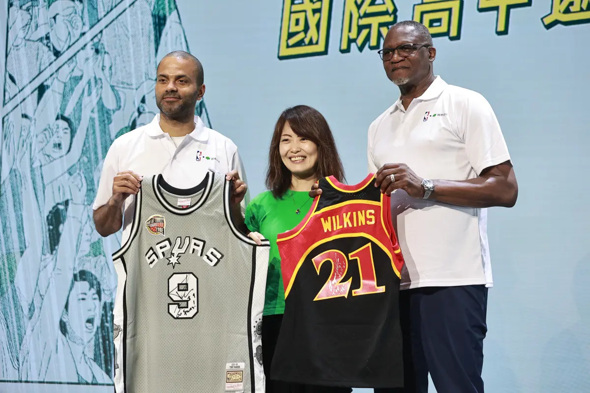 ▲前聖安東尼奧馬刺球星「法國跑車」Tony Parker今年看好丹佛金塊跟波士頓塞爾提克可以分別拿下西區和東區冠軍。（圖／記者葉政勳攝）