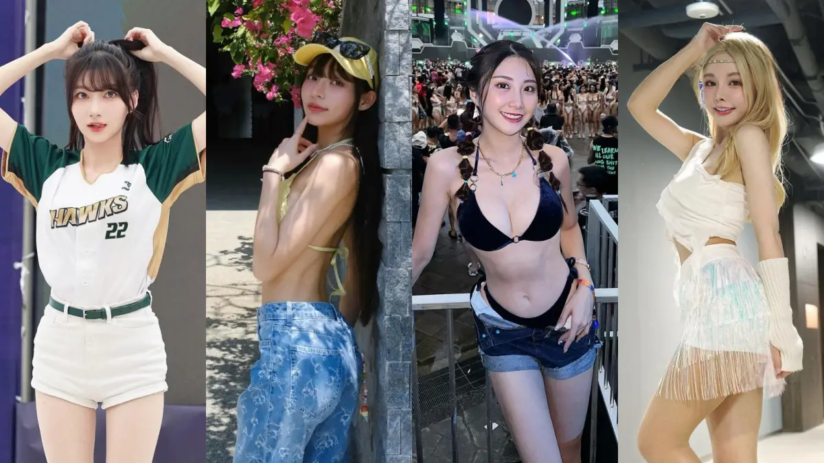 ▲《NOWnews今日新聞》盤點4組與男友分手的啦啦隊女孩，一粒（左起）投入台鋼雄鷹啦啦隊培訓與男友分居2地導致分手，林襄被拍到與同隊球員馬傑森手牽手約會觸碰球隊底線，Wendy與孫生隔空開撕，巫苡萱因球隊禁愛令斷開7年戀情。（圖／翻攝自一粒、林襄、Wendy、巫苡萱IG）